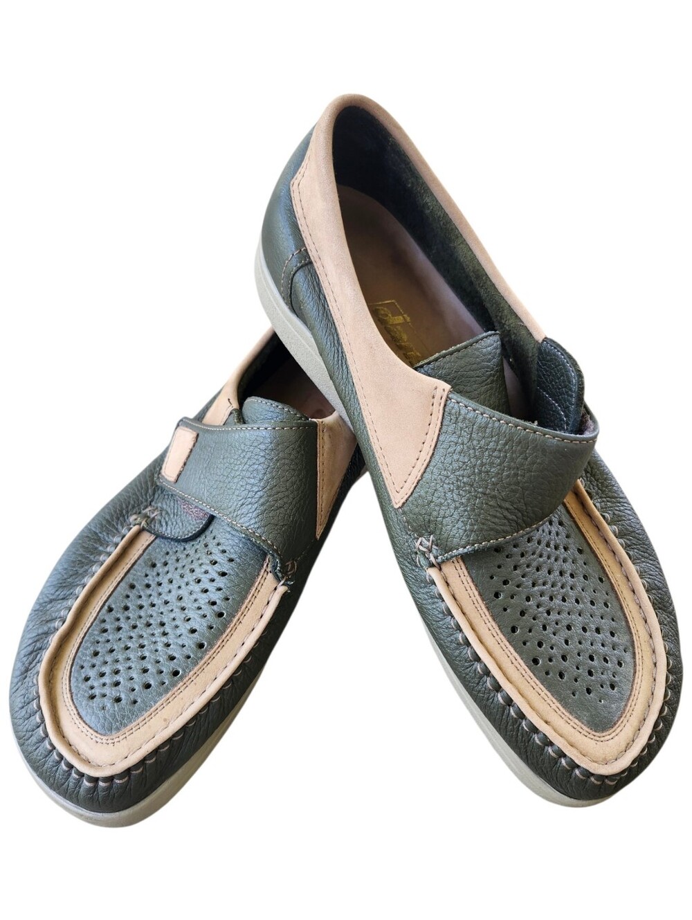 Dansko Denmark Ultimo Elk Leather Loafers Olive Green EU 44 US Men 11